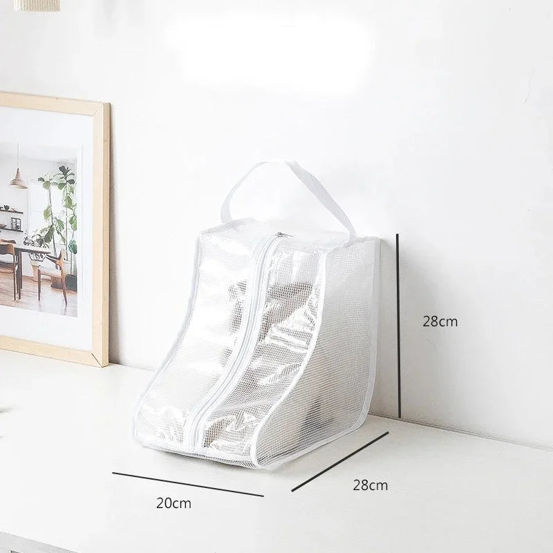 Shoes Storage Bags Cover Long Riding Rain Boots Dustproof Organizer Portable Travel Zipper Pouch Accessories Supplies Item