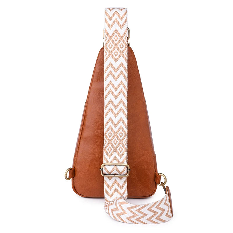 Bags for Women Newly Women Chest Pack Female Sling Bags Crossbody Waterproof Shoulder Chest Bag Casual PU Leather Messenger Pack