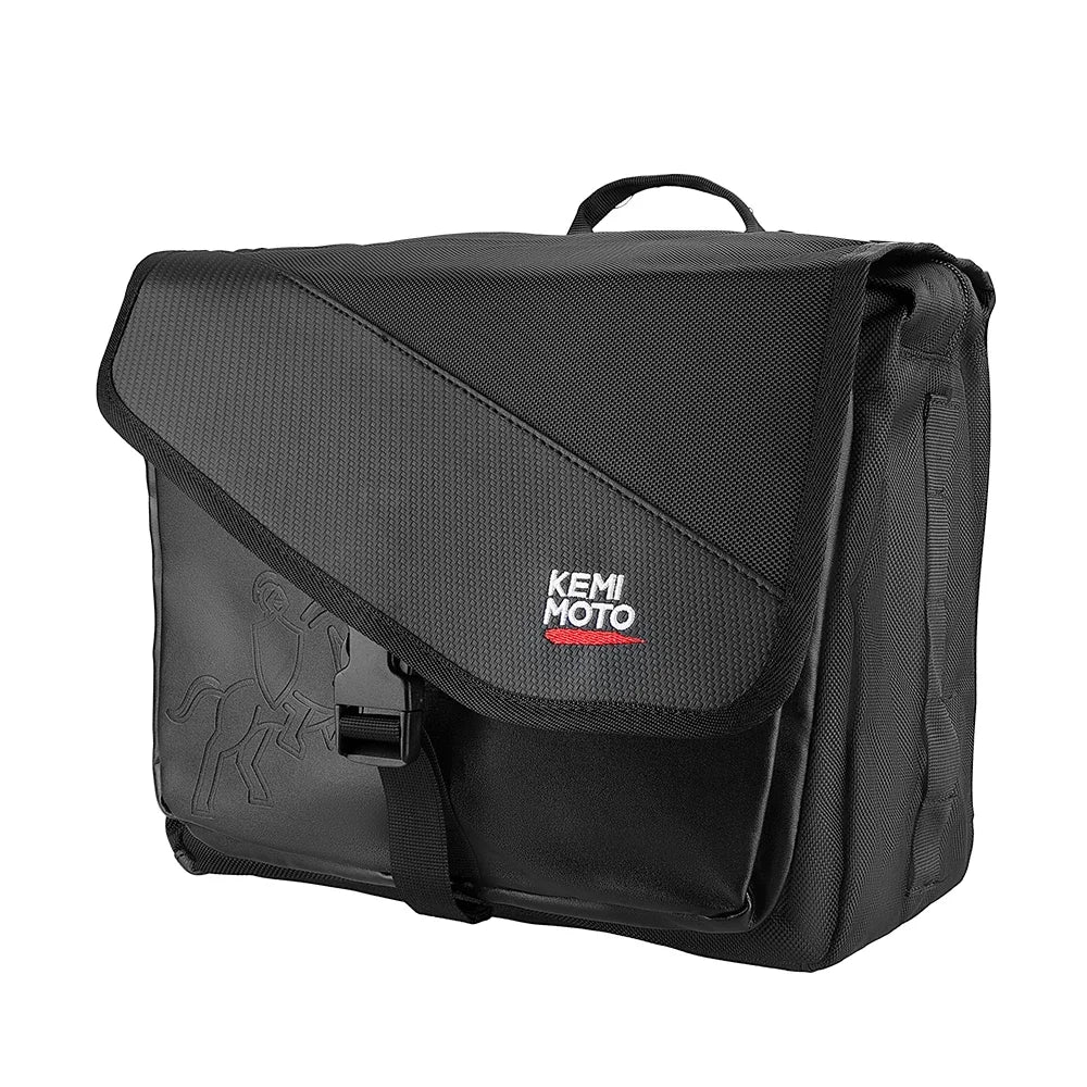 Motorcycle Saddlebags 40L (20Lx2) Detachable Side Saddle Bags with Protective Cover Universal Riding Travel Luggage Panniers Bag