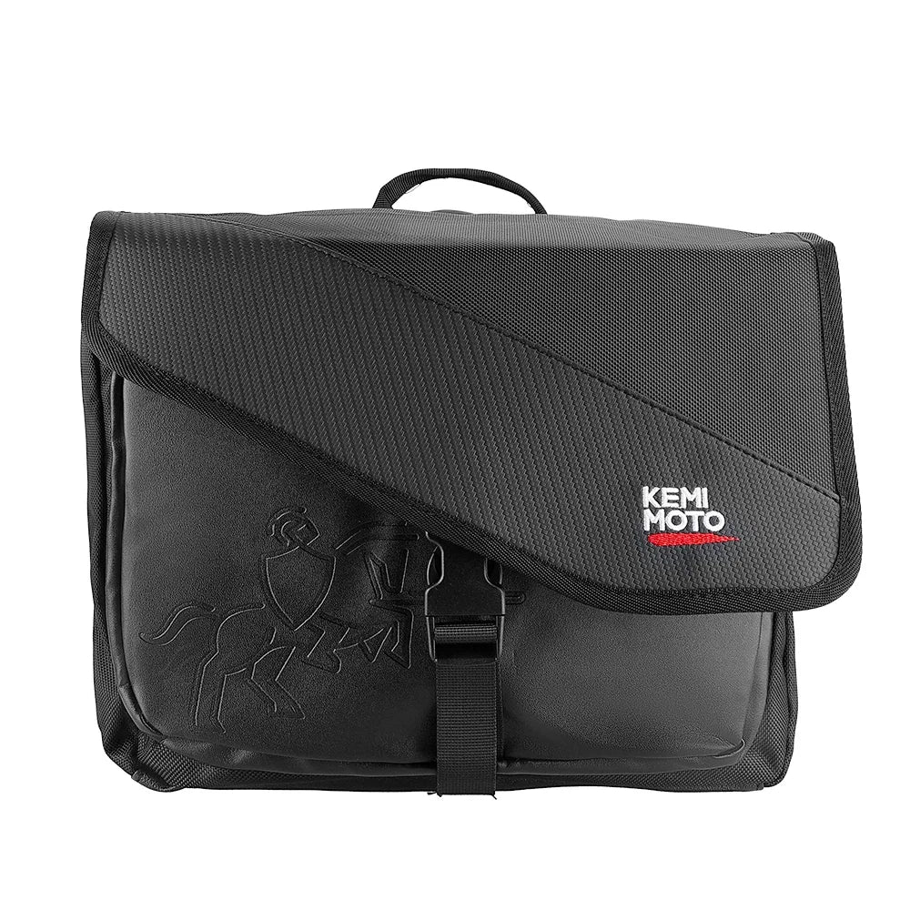 Motorcycle Saddlebags 40L (20Lx2) Detachable Side Saddle Bags with Protective Cover Universal Riding Travel Luggage Panniers Bag