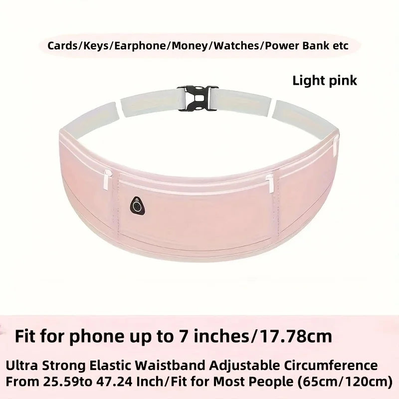 Lightweight Running Waist Bag Casual Belt Cycling Waist Pack Mobile Phone Bag Waterproof Gym Bags Sports Belt Hidden Fitness Bag