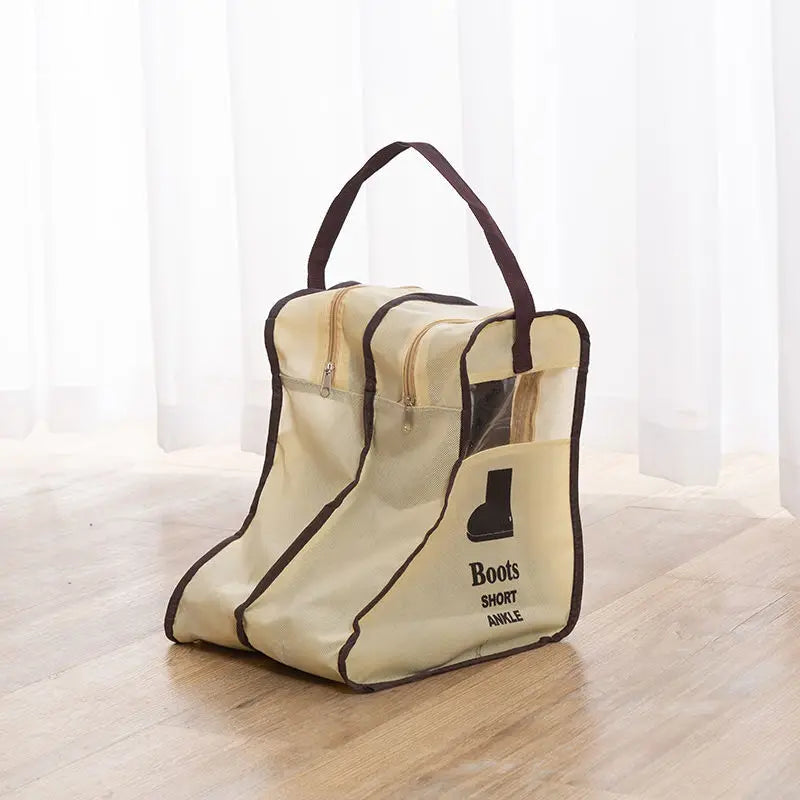 Shoes Storage Bags Cover Long Riding Rain Boots Dustproof Organizer Portable Travel Zipper Pouch Accessories Supplies Item