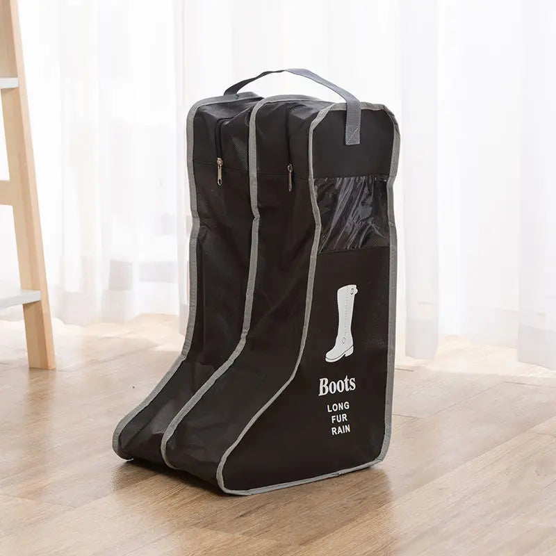Shoes Storage Bags Cover Long Riding Rain Boots Dustproof Organizer Portable Travel Zipper Pouch Accessories Supplies Item