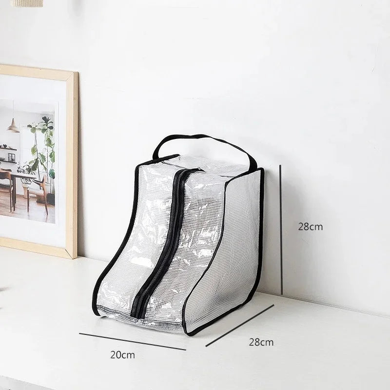 Shoes Storage Bags Cover Long Riding Rain Boots Dustproof Organizer Portable Travel Zipper Pouch Accessories Supplies Item